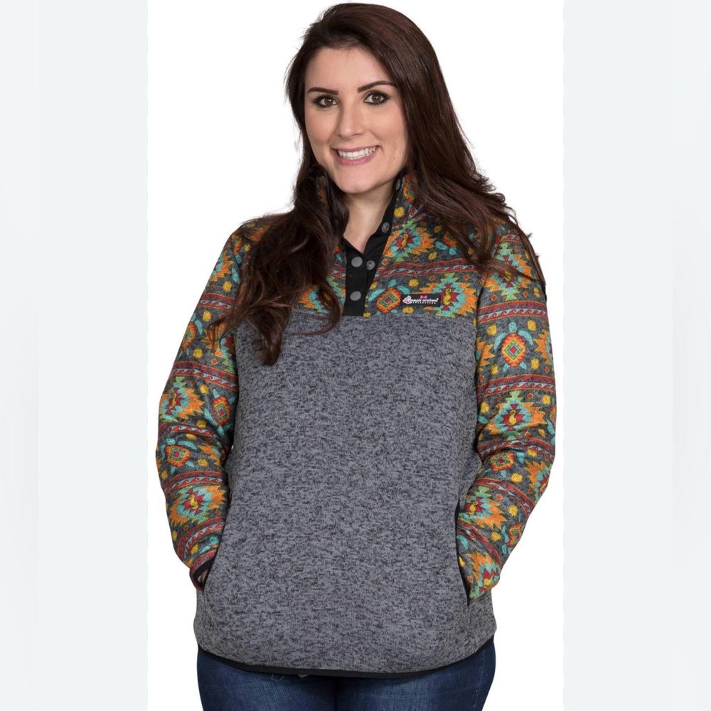 Simply Southern Pullover Sweater Turtle Pattern Size Small